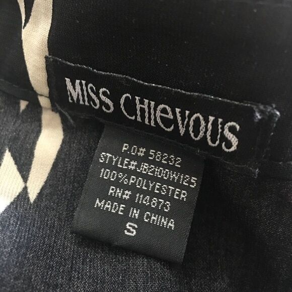 Miss Chievous Black Aztec Print Romper Size S - Picture 4 of 4